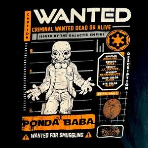 Star Wars- Funko Ponda Baba Tee Shirt Size M